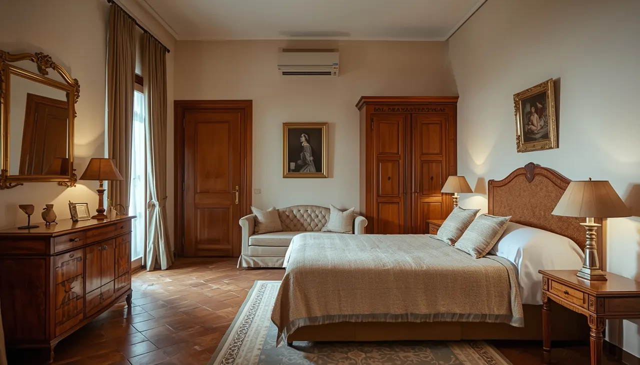 Habitación tranquila de la vivienda de una persona mayor en Barcelona