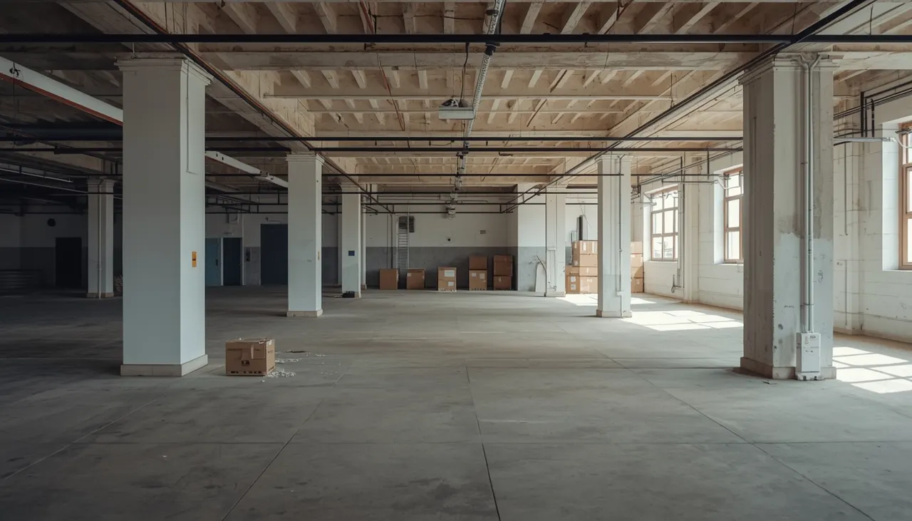 Espacio comercial vacío y diáfano listo para su nuevo uso en Barcelona