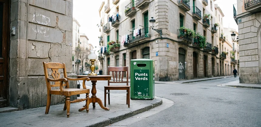 Punt verd centre de Barcelona · VaciadoDePisos.cat